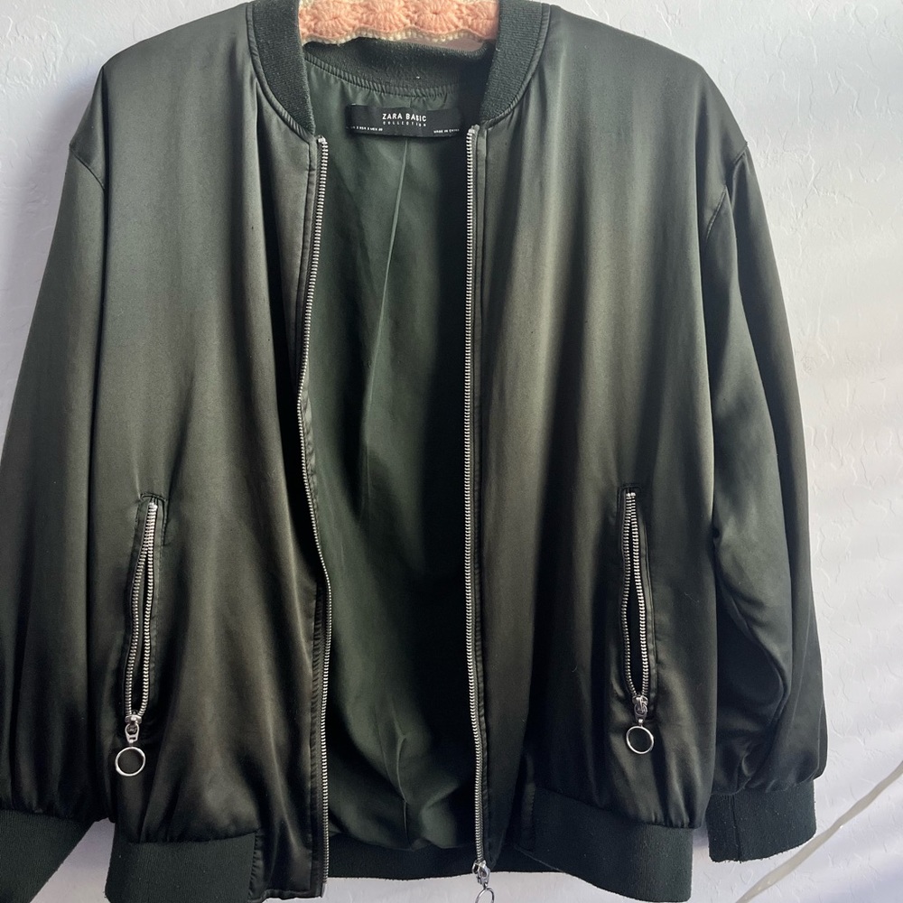ZARA basics bomber jacket
